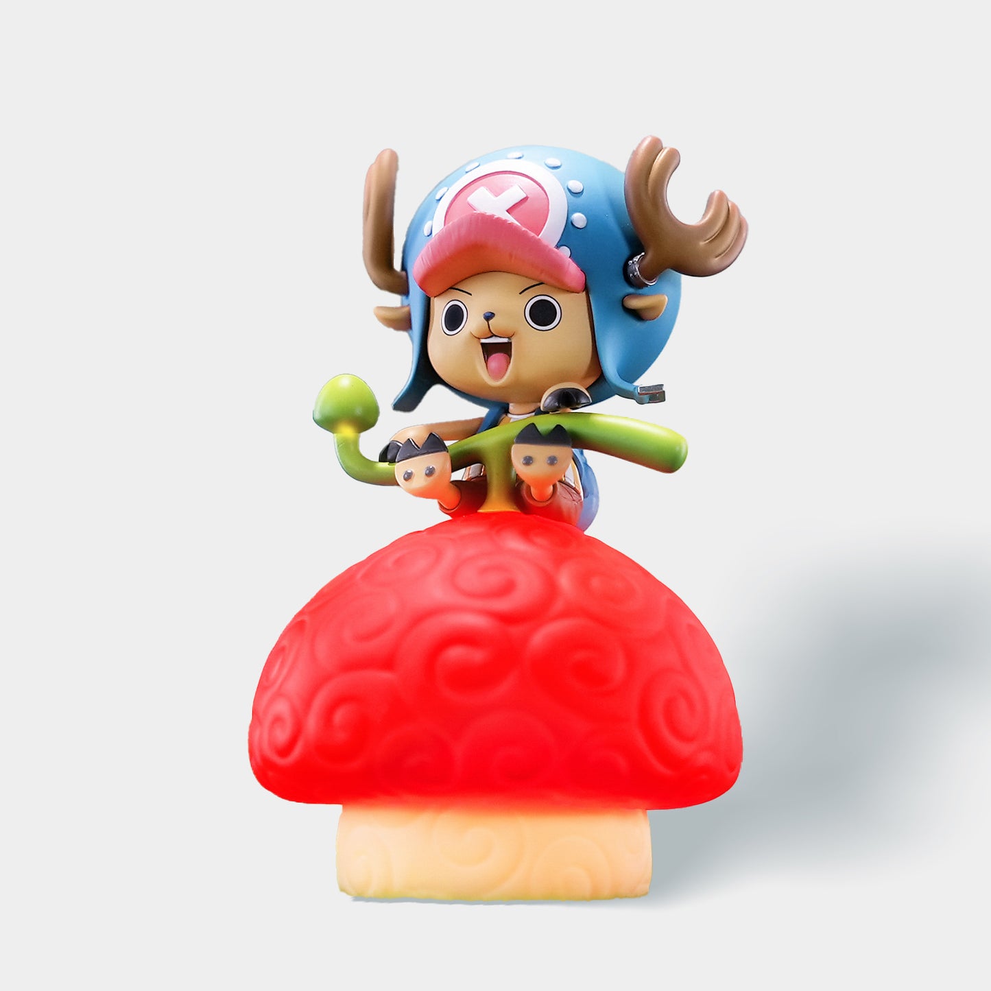 Happy Life One Piece Devil Fruit voice-activated night light front view – anime-inspired glowing decor lamp for fans of Luffy and One Piece.