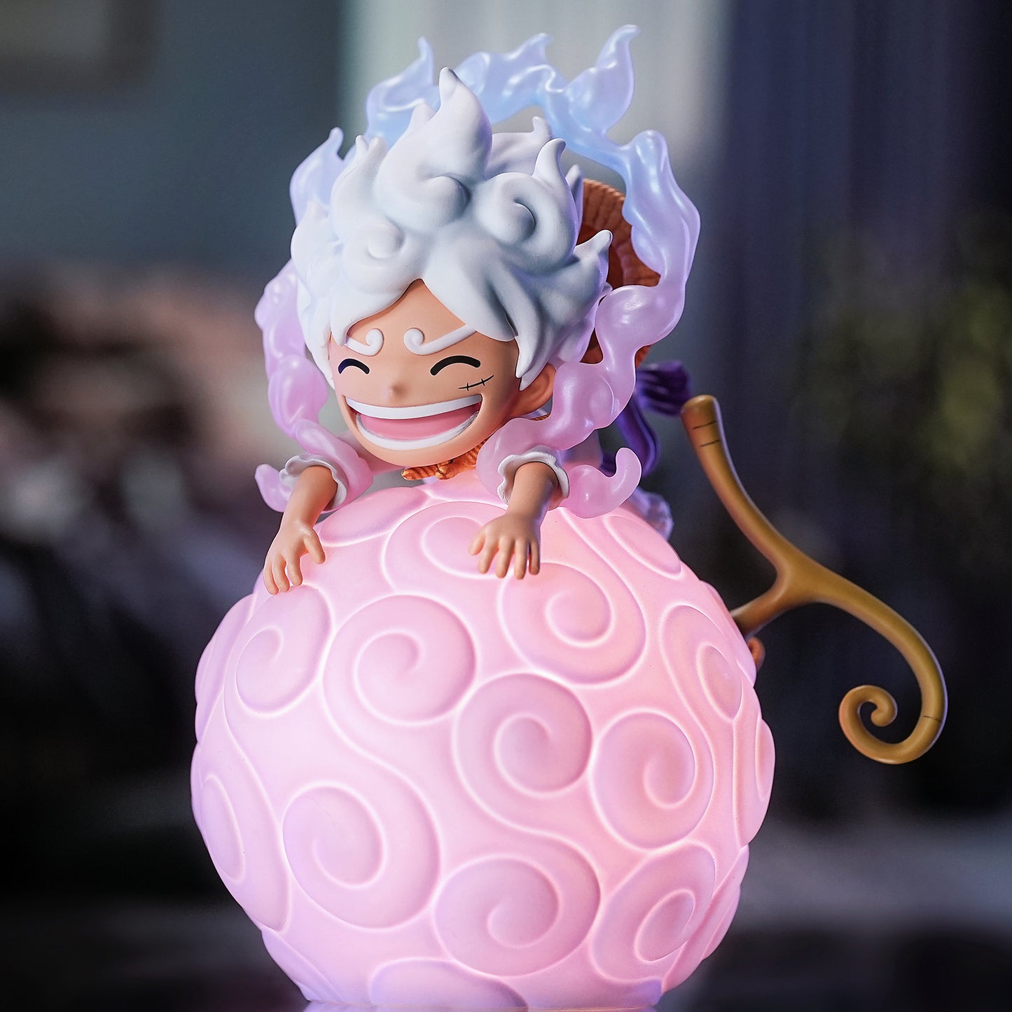 Happy life-Officially Licensed One Piece Devil Fruit Series  Voice-Activated Night Lamp