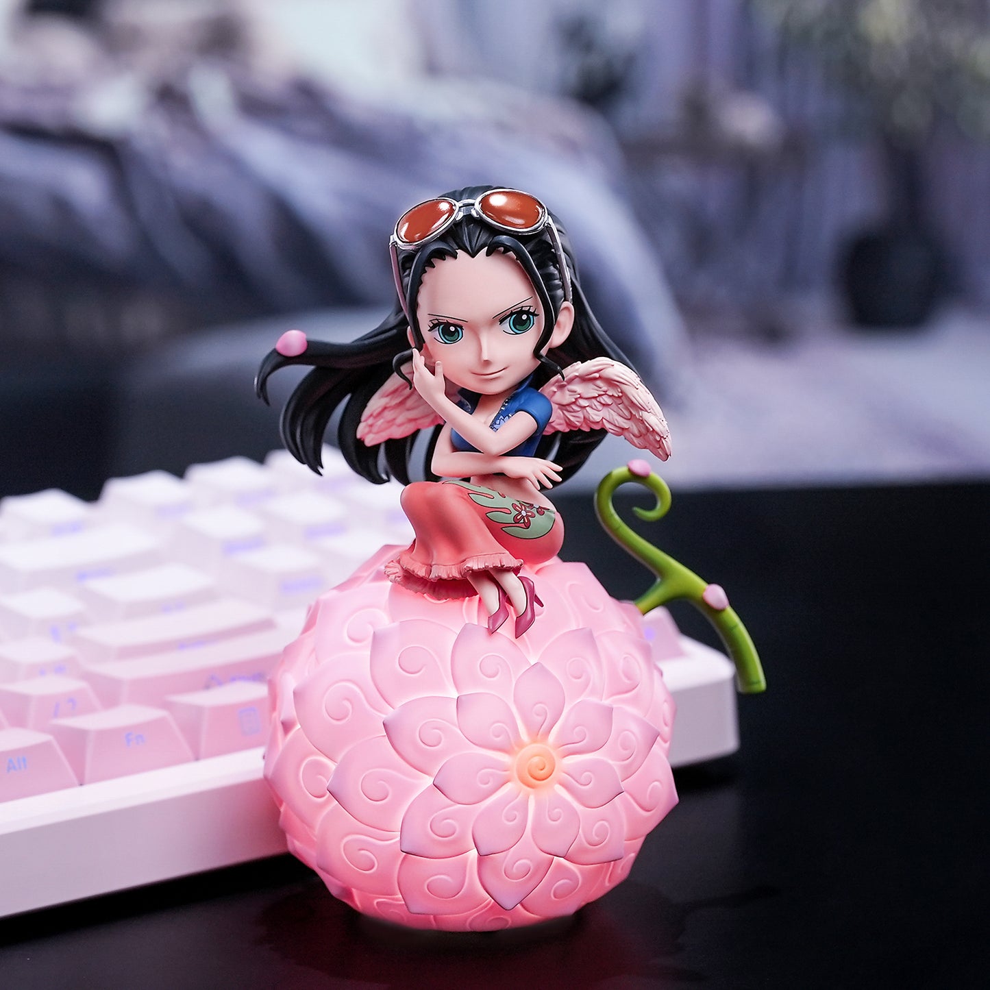 Happy life-Officially Licensed One Piece Devil Fruit Series  Voice-Activated Night Lamp