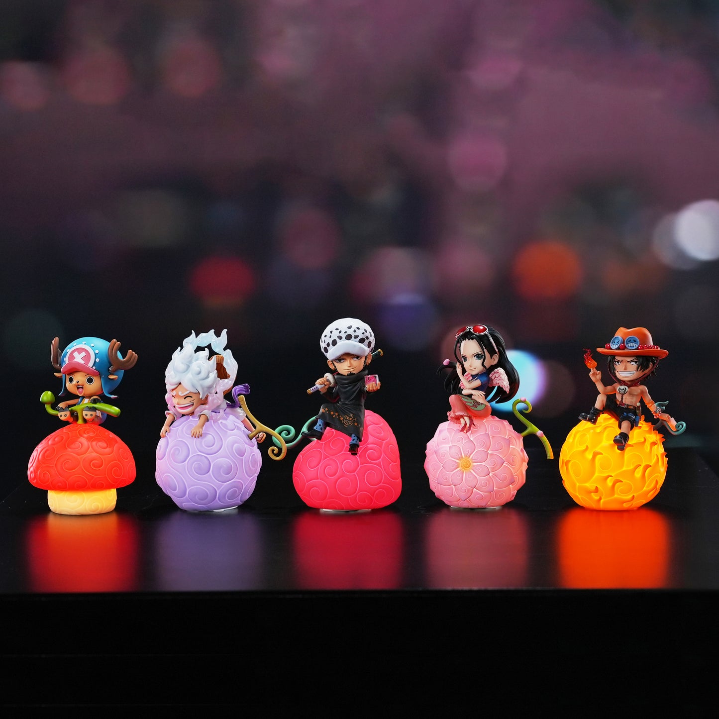 Happy Life One Piece Devil Fruit Night Light with Voice Control Switch, Brightness Adjustment, Limited Edition One Piece Anime Figure | Officially Licensed Genuine Product