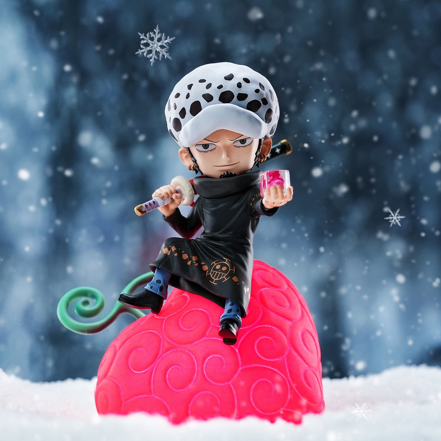 Happy Life One Piece Devil Fruit Night Light with Voice Control Switch, Brightness Adjustment, Limited Edition One Piece Anime Figure | Officially Licensed Genuine Product