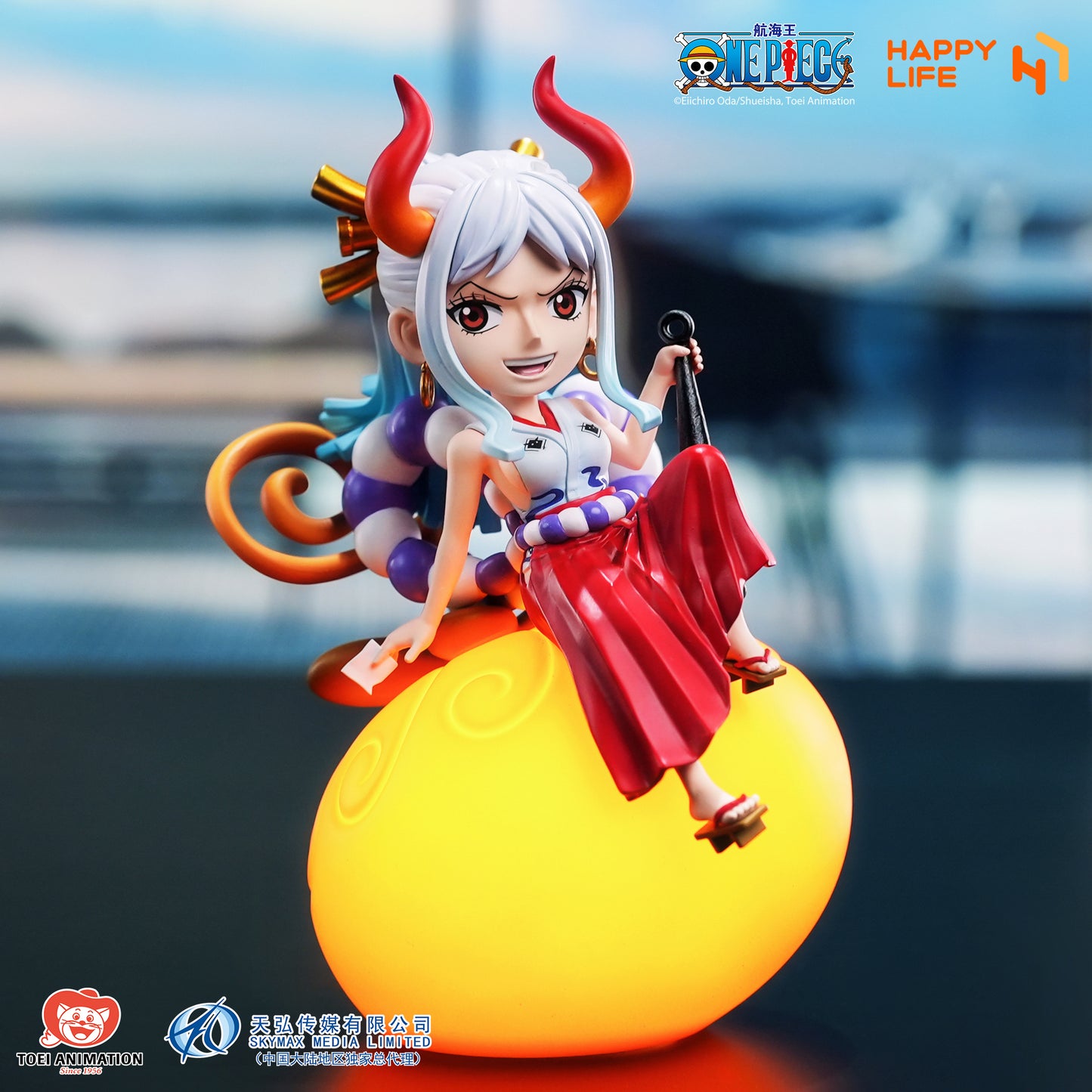 Happy Life One Piece Devil Fruit Night Light with Voice Control Switch, Brightness Adjustment, Limited Edition One Piece Anime Figure | Officially Licensed Genuine Product